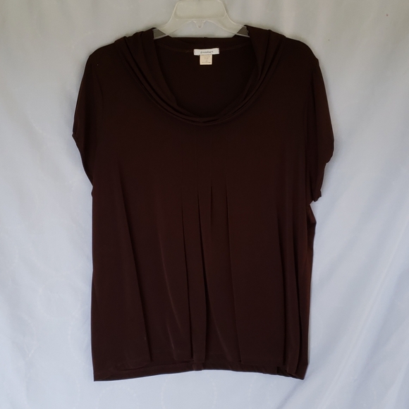 Dress barn 3x womens dress blouse Brown - Picture 2 of 4